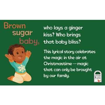 Brown Sugar Baby Christmas Joy Board Book - Beautiful Holiday Story for Mothers and Newborns, Ages 0-3