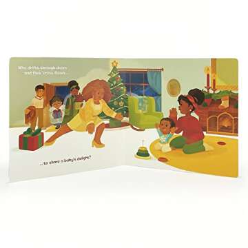 Brown Sugar Baby Christmas Joy Board Book - Beautiful Holiday Story for Mothers and Newborns, Ages 0-3