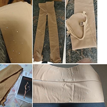 DANCEYOU Ice Skating Tights for Girls and Women