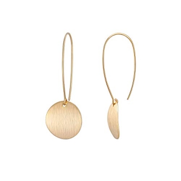 Sofybja Elegant Gold Dangle Earrings - Lightweight and Versatile for Women