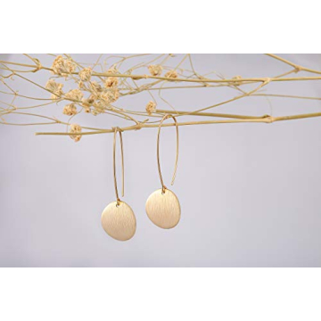 Elegant SOFYBJA Brushed Gold Dangle Earrings for Women