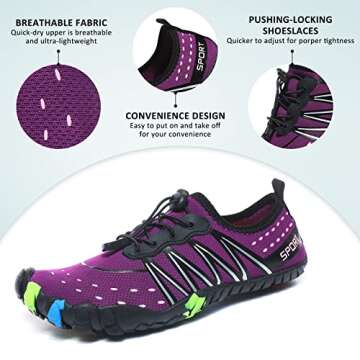 Ziitop Water Shoes for Men & Women - Quick Dry & Lightweight Outdoor Footwear