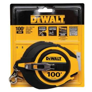 DEWALT 100-Foot Tape Measure, Self-Lock, Durable & Efficient