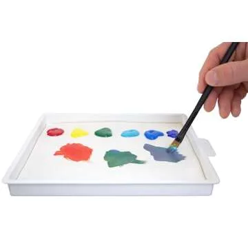 Masterson Sta-Wet Palette with Airtight Lid Keeps Paint Wet Fresh for Days, with Pack of 30 Acrylic Paper 8 1/2 in. x 7 in, and Pack of 3 Handy Palette Sponges + Bonus Gift Boutique Artist Full Apron