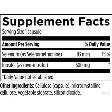 Designs For Health Thyrommune - Thyroid Support Supplement with Selenium (Selenomethionine) + Myo-Inositol - Vegan & Gluten-Free (60 Capsules)