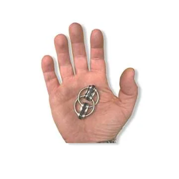 Fidgetland Noah - ADHD/ADD, Stress & Anxiety, Bike Chain Fidget, Classroom Approved (Solid Rings) (Green)