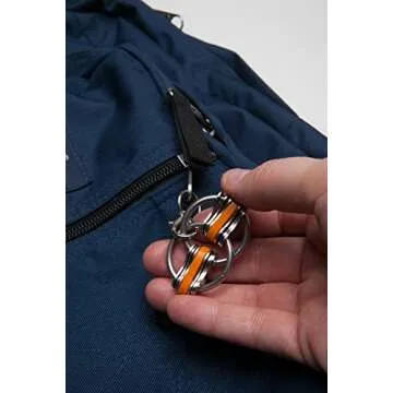 Fidgetland Noah - ADHD/ADD, Stress & Anxiety, Bike Chain Fidget, Classroom Approved (Solid Rings) (Green)