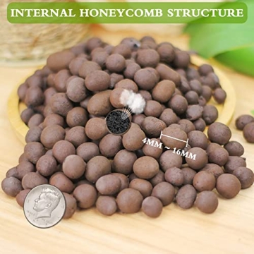 Halatool 10 LB Leca Clay Pebbles for Hydroponics Gardening