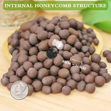 Halatool 10 LB Leca Clay Pebbles for Hydroponics Gardening