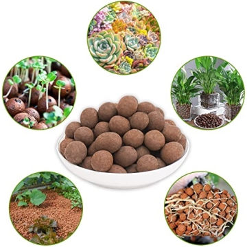 Halatool 10 LB Leca Clay Pebbles for Hydroponics Gardening