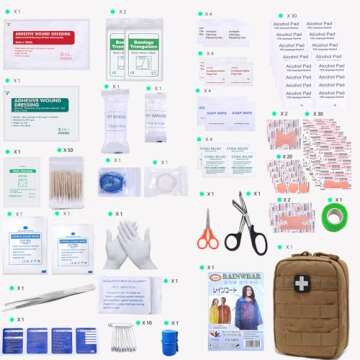 EMT Pouch MOLLE Ifak Pouch Tactical MOLLE Medical First Aid Kit Utility Pouch Carlebben (with Medica...