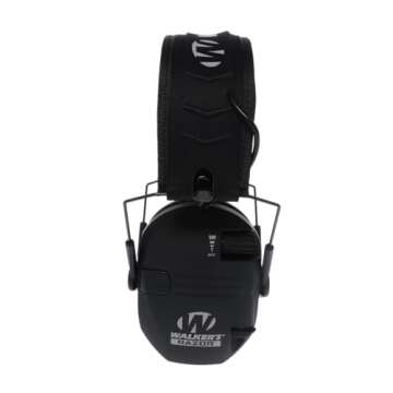 Walker's Razor Slim Electronic Muff for Optimal Hearing Protection