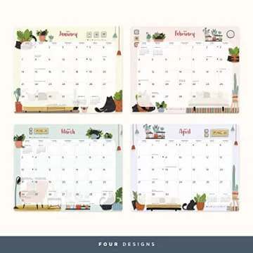 Bright Day Calendars 2023-2024 Magnetic Refrigerator Calendar Wall Calendar Pad by Bright Day, 18 Month 8 x 10 Inch, July 2023-December 2024, Cats