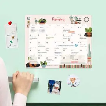 Bright Day Calendars 2023-2024 Magnetic Refrigerator Calendar Wall Calendar Pad by Bright Day, 18 Month 8 x 10 Inch, July 2023-December 2024, Cats