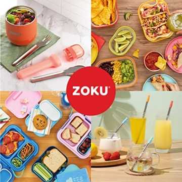 ZOKU Bento Box for Kids - Leakproof Lunch Companion