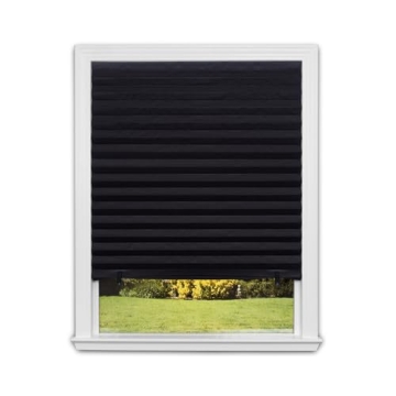 Adjustable Blackout Pleated Paper Shades, No Tools Needed