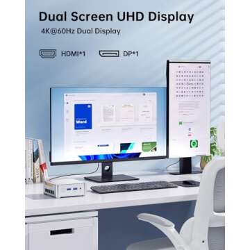 KAMRUI E2 Mini PC: 16GB RAM 512GB SSD for Smart Work