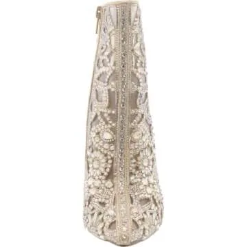 Betsey Johnson Women's Bolt Ankle Boot - Light Gold Sparkle