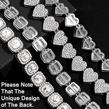 Elegant Clustered Diamond Tennis Chain for Women