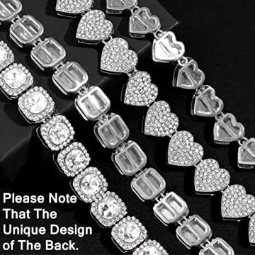 Elegant Clustered Diamond Tennis Chain for Women