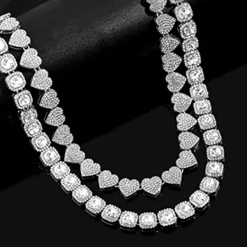 Elegant Clustered Diamond Tennis Chain for Women