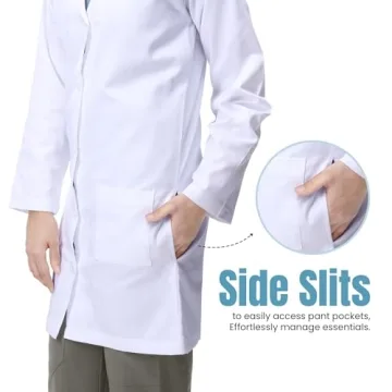 Professional White Lab Coat for Men by NY Threads