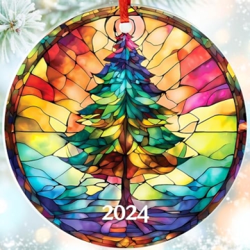 Jabihome 2024 Collectible Christmas Ornament | Suncatcher Effect