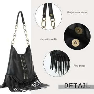 Emprier Fringe Hobo Handbags for Trendy Women