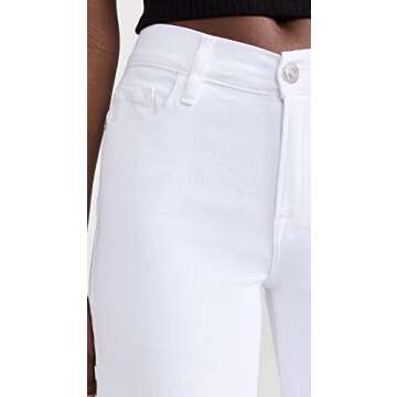 FRAME Women's Le Palazzo Jeans in Blanc | Stylish Comfort