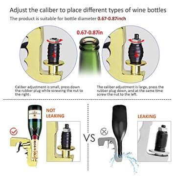 Champagne Gun Shooter,Beer Gun Shooter,Alcohol Gun Shooter Bottle Beer Squirt Gun Adjustable Dispenser Red Wine for Party Birthday Christmas