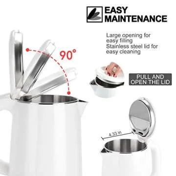 Secura Electric Kettle - Safe Double Wall Stainless Steel