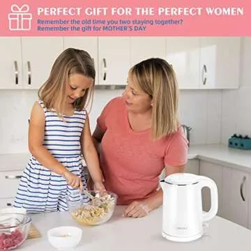 Secura Electric Kettle - Safe Double Wall Stainless Steel