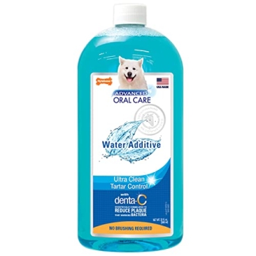Nylabone Advanced Oral Care Dog Water Additive for Dental Care - Liquid Tartar Remover - Dog Breath ...