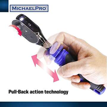 MICHAEL PRO MichaelPro MP001003 3/8 Inch Drive Ratchet Wrench Handle - Socket Change with 48 Tooth D...