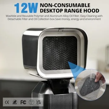 Portable Range Hood & Exhaust Fan for Indoor Cooking