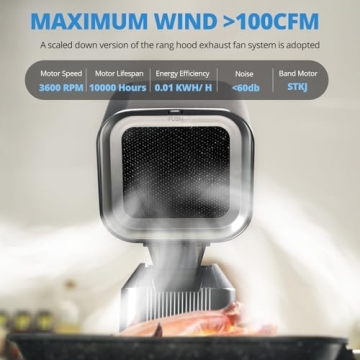 Portable Range Hood & Exhaust Fan for Indoor Cooking