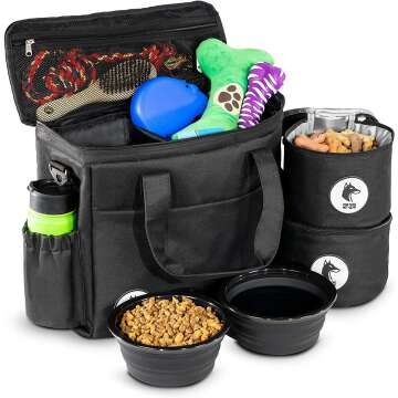 Top Dog Pet Gear Travel Bag for Dog Supplies - Airline Approved