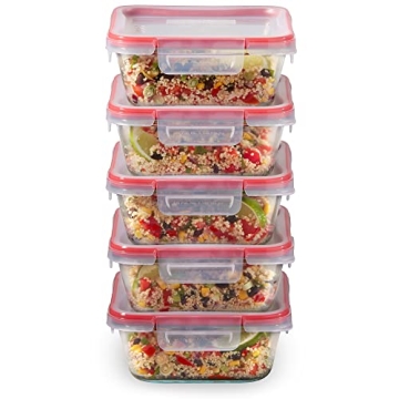 Pyrex Freshlock 5-Pack Glass Food Storage Containers Set