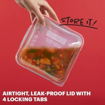 Pyrex Freshlock 5-Pack Glass Food Storage Containers Set