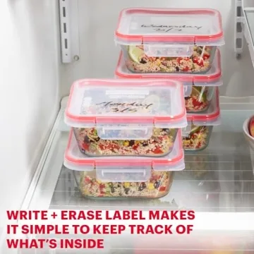 Pyrex Freshlock 5-Pack Glass Food Storage Containers Set