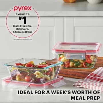 Pyrex Freshlock 5-Pack Glass Food Storage Containers Set