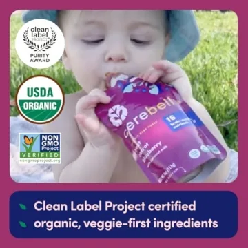 Cerebelly Organic Baby Pouches - Nutrient-Rich Toddler Snacks