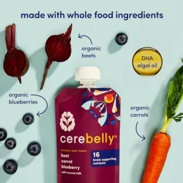 Cerebelly Organic Baby Pouches - Nutrient-Rich Toddler Snacks