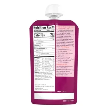 Cerebelly Organic Baby Pouches - Nutrient-Rich Toddler Snacks