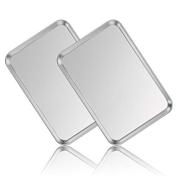 Premium Deedro Stainless Steel Baking Sheet Set of 2 – Non-Toxic & Easy to Clean