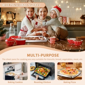 High-Quality Deedro Stainless Steel Baking Sheets Set of 2