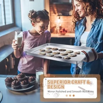 High-Quality Deedro Stainless Steel Baking Sheets Set of 2