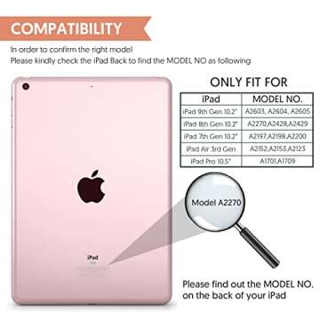 LAVO-TECH Bluetooth Keyboard Case with Touchpad for iPad