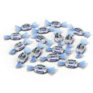 Cambie - Arcor Crystal Mints Hard Candy, Individually Wrapped Sweet, Cool & Refreshing Crystal Mint Candy, Perfect for Parties & Events, Packaged in a Resealable Pouch - 2 lbs