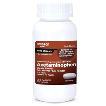 Affordable Amazon Basic Care Extra Strength Pain Relief Caplets